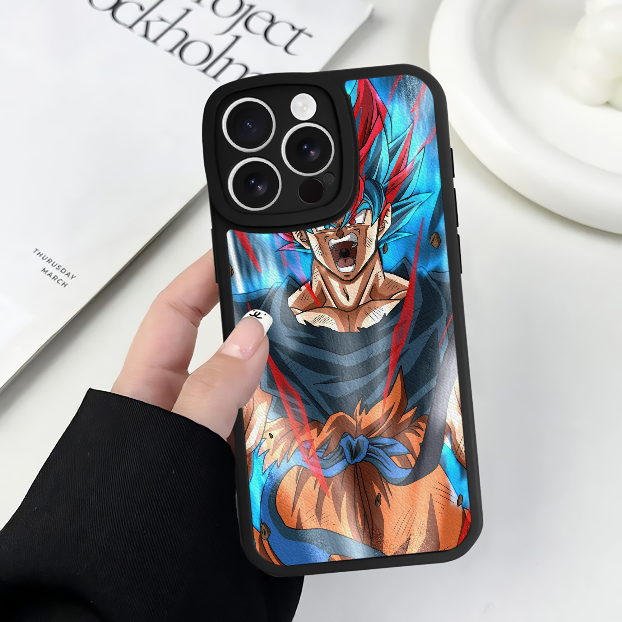 （画像用） ドラゴンボール DRAGON BALL 【iPhone 16シリーズ対応】シリコンスマホケース（レザー調） 材質：シリコン